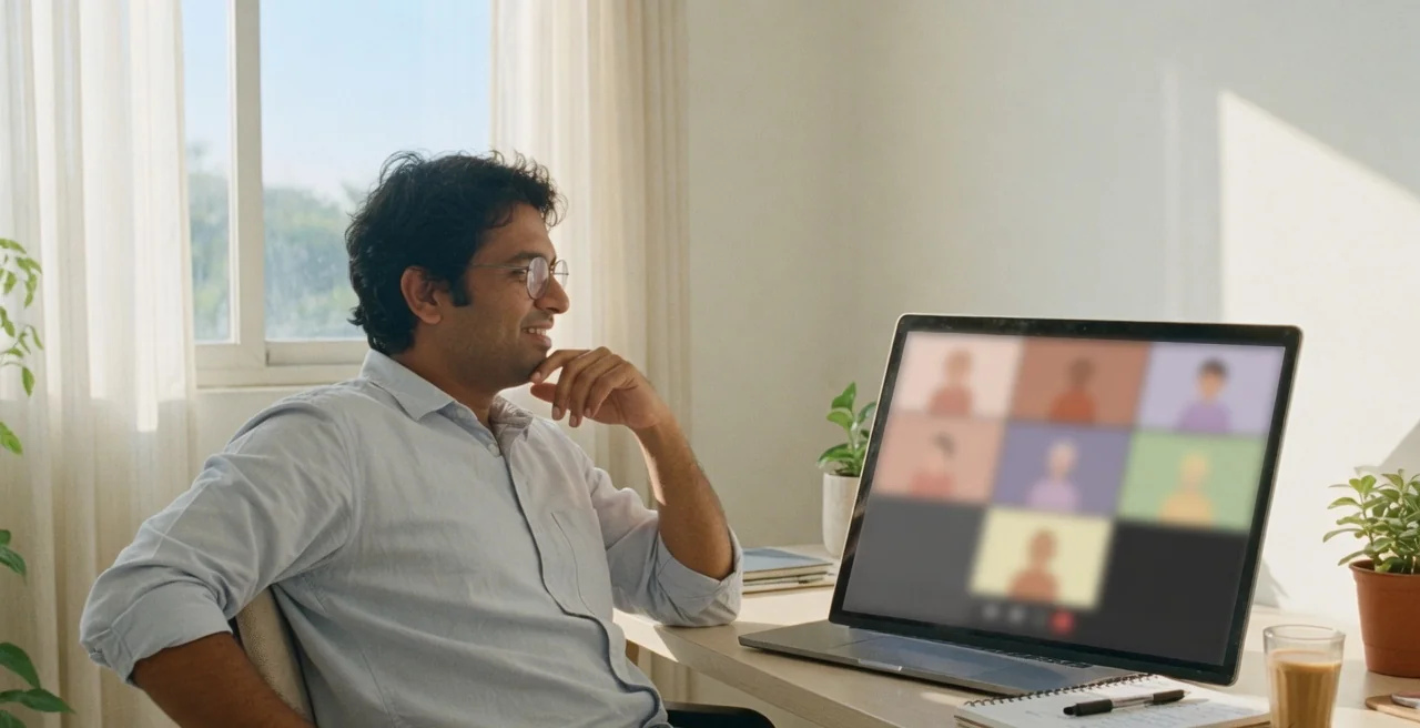 An engineer on a support call